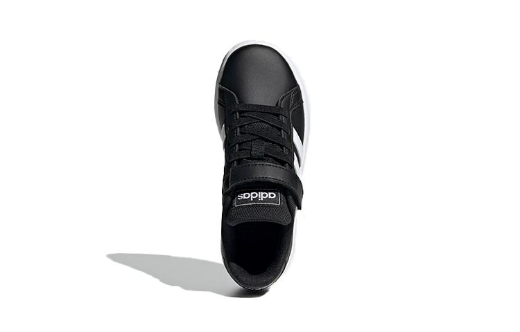 Adidas Neo GRAND COURT Breathable Low top Kids' Skateboarding Shoes Black White Kids' EF0108