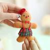 1/3/6Pcs Christmas Fuzzy Gingerbread Man Doll Xmas Tree Pendants New Year Kids Gift Hanging Ornaments Christmas Decorations For