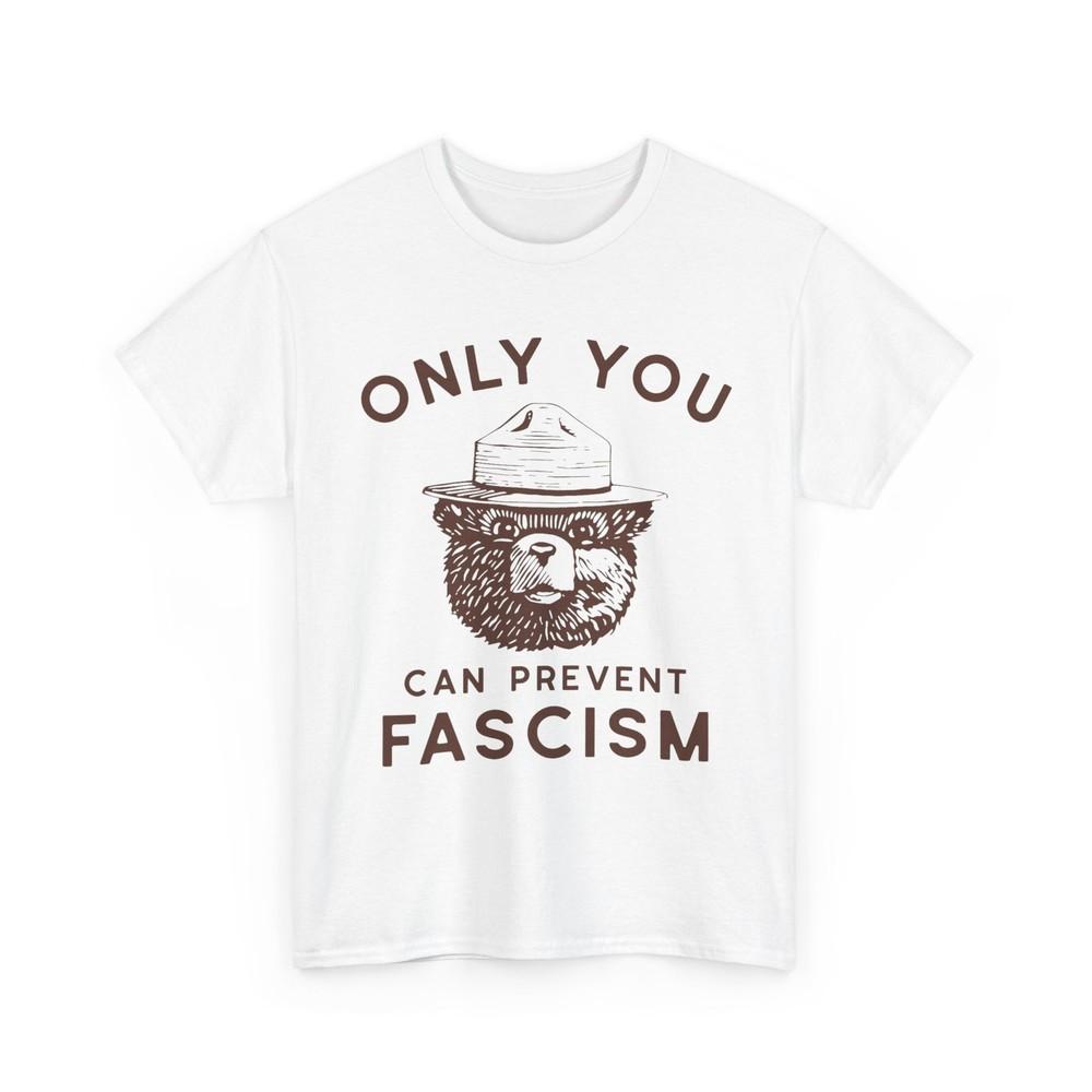 

Футболка в поддержку национальных парков, Футболка с медведем Только ты можешь предотвратить фашизм XL