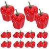 20Pcs Foam Fake Peppers Bright Red Simulated Chilies for Creative Desktop Decoration Photography Props Kitchen Theme Decor