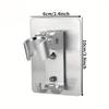 1PC Bathroom Perforation-free Shower Holder The Shower Can Be Rotated Up and Down To Adjust The Shower Aluminum Holder