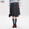 Teenie Weenie Bear Letter Asymmetrical Midi Skirt