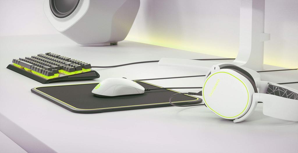 SteelSeries Rival 110 Optical Gaming Mouse, White, 62468, Right-Handed