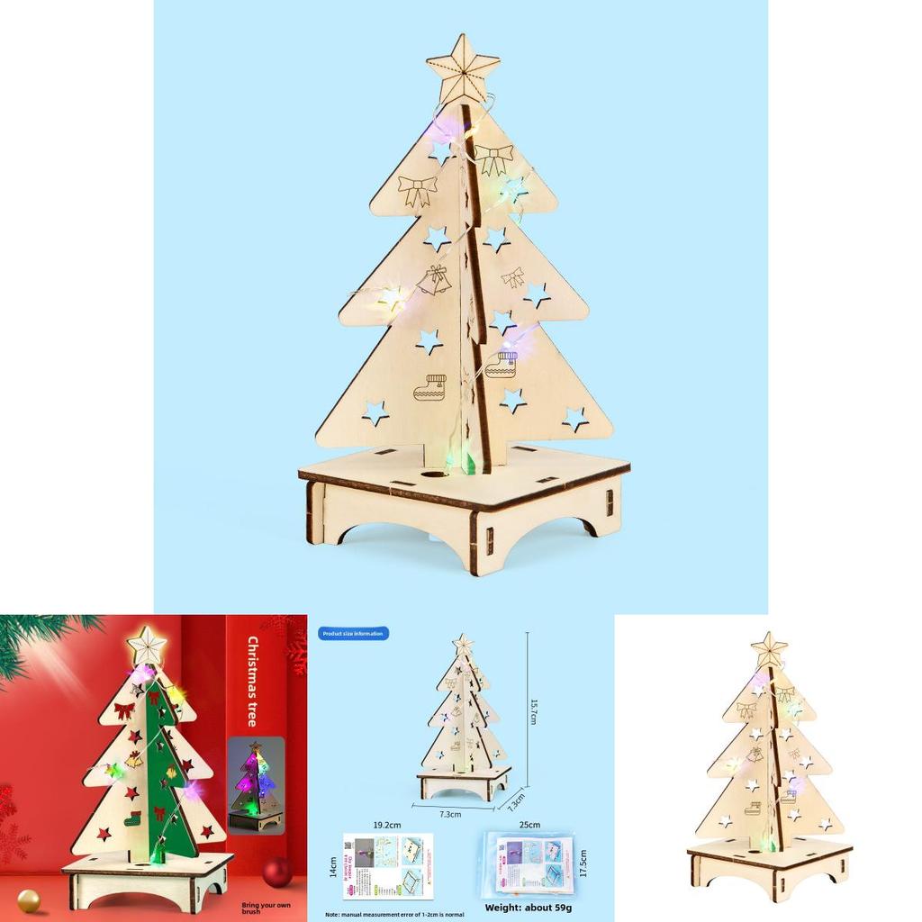Science Experiment Christmas Tree Diy Lightup Craft Kit For Kids Educational Science Toys