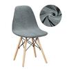 Velvet And Polar Fleece Fabric Shell Chair Cover Stretch Scandinavian Chair Covers Dining Seat Cover For Hotel Home Living Room
