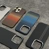 Kevlar Carbon Fiber Texture Magnetic Case for iPhone 17 Pro Max