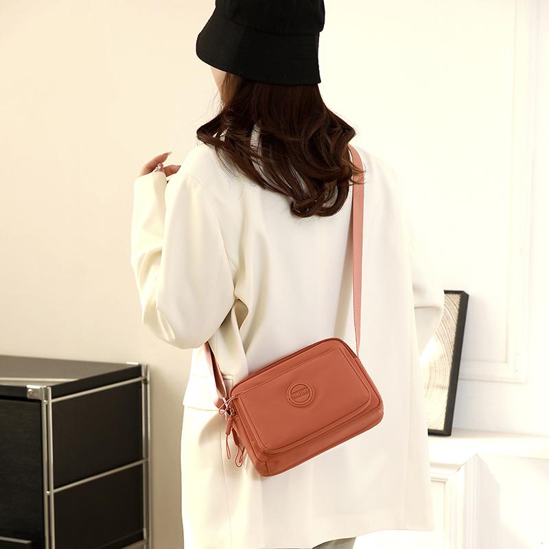 Women's Lightweight Nylon Bag Shoulder Bag Solid Color Mother Bag Crossbody Bag