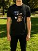 Caffeinate Dalek Coffee Cartoon Print Unisexs Crew Neck Short Sleeve Tee Casual Street Soft Breathable Daily Basic Fashion Wear Top