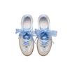 Kappa Tifo Back-To-Back Exquisite Versatile Training Shoes Trendy Classic Thin Sole Low-Top Skate Shoes Women Sneaker White Blue K0F45CC70-0106