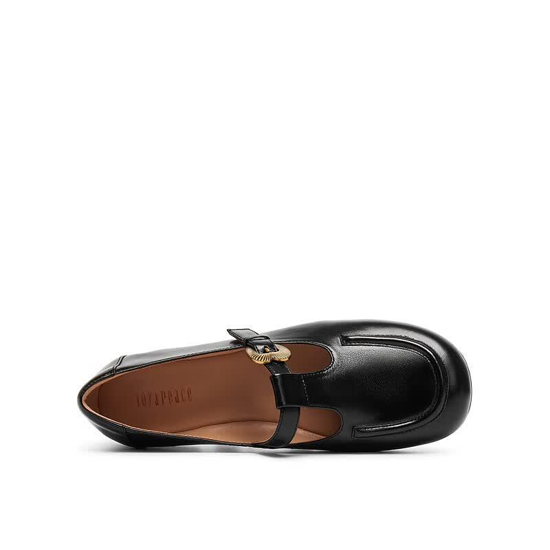 French Style Heart Buckle Mary Jane Shoes