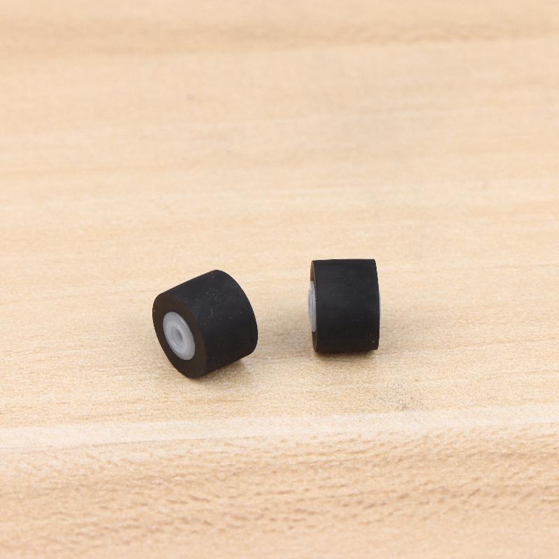 2Pcs 10.5X7.2X6.5X2Mm Rubber Pressure Roller For Tape Recorder Cassette Player Walkman Pressure Recorder Player Accessories