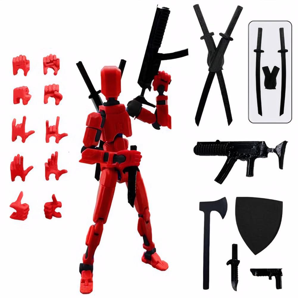 Dummy 13 Action Figure Titan Multi-Articular Robot Toys 3D Printer Movable Anime Figure Stress Relief Decompression Toy For Boy