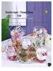 Luxury Double-Layer Glass Cup with Real Flowers and Quicksand Design