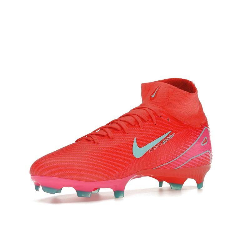 Nike Zoom Mercurial Superfly 10 Pro FG Mad Energy Pack Unisex Sneakers Red Ember-Glow Aurora-Green HF9433-800