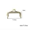 DIY Square Kiss Clasp Lock Metal Frame 6.1-11CM Wallet Kiss Clasp Antique Bronze Clutch Frame Bag Making