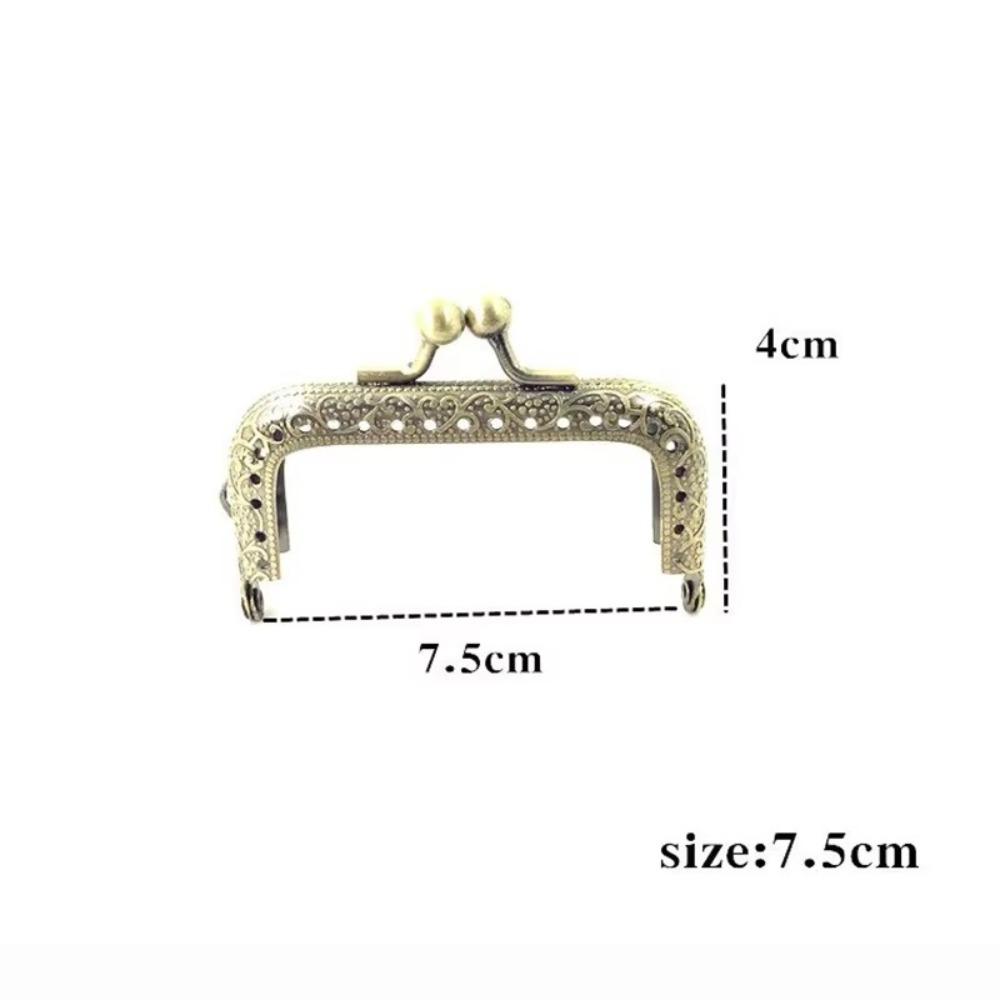 DIY Square Kiss Clasp Lock Metal Frame 6.1-11CM Wallet Kiss Clasp Antique Bronze Clutch Frame Bag Making