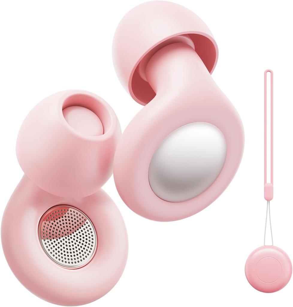 Ear Plugs for Sleeping Noise Cancelling, 25dB Ear Plugs for Noise Reduction with 8 Ear Tips, Reusable Silicone Earplugs Hearing