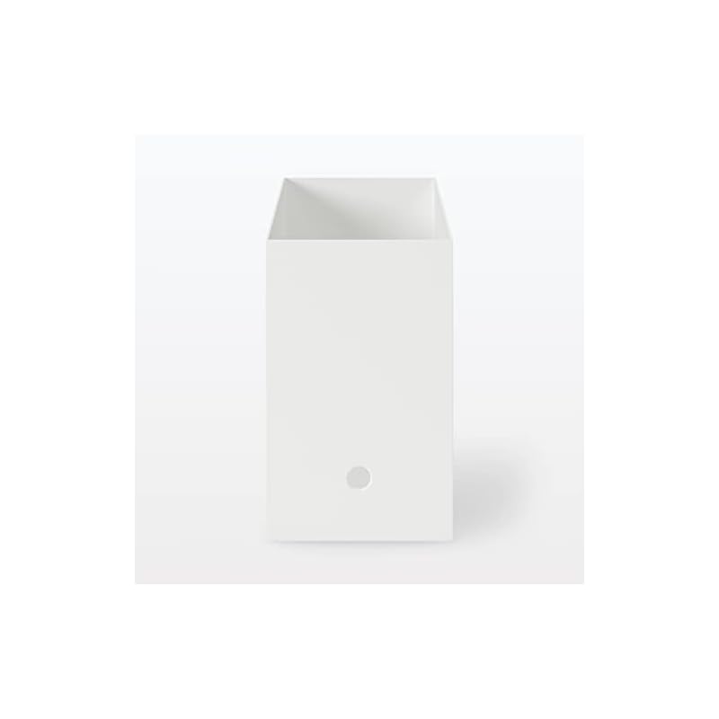 MUJI Recycled Polypropylene File Box - Standard Type - Wide - White Gray, Approx. W15 X D32 X H24cm, 83904371