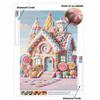 Creative Diamond Painting Kit for Adults DIY Candy House Rhinestone Picture Canvas for Leisure Craft Wall Art and Gift Making Fun Set