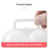 Portable Egg Storage Box 2 Grids Plastic Durable Egg Storage Container Save Space Refrigerator Egg Dispenser With Fixed Handle