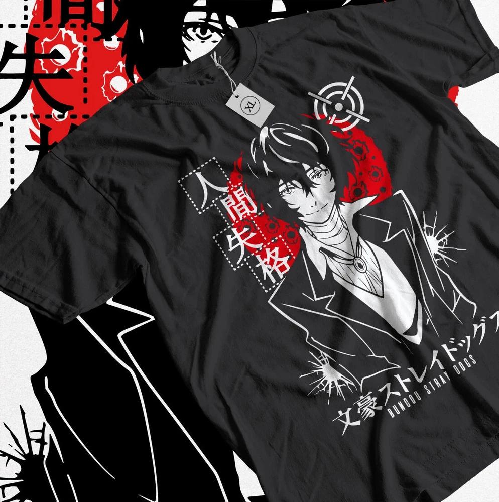 Dazai TShirt Bungou Stray Dogs Chuuya Nakajima AtsushiAkutagawa Shirt Black S