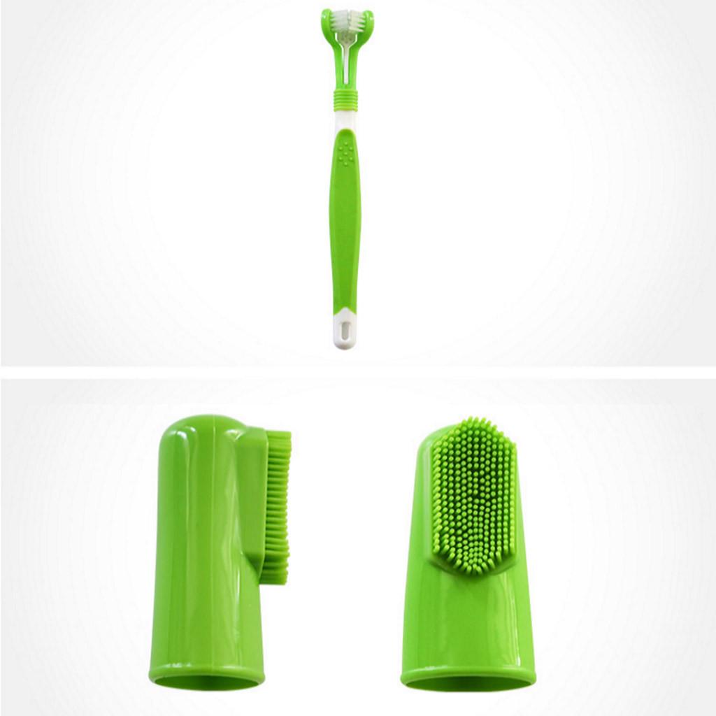 Dog Toothbrush And Toothpaste Best Oral  Care Fresh Breath Teeth Cleaning