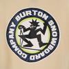 BURTON Long sleeve trainer M cream Brushed back sweatshirt Men's Used