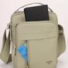 Nylon Crossbody Bag with Top Handle and Multiple Zipper Pockets for Daily Use Men Women