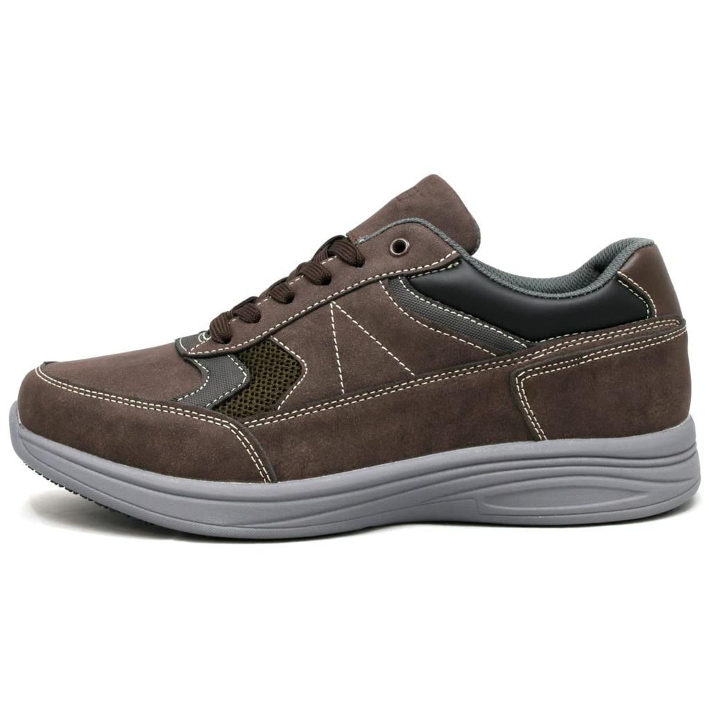 Waterproof Sneakers Low Cut Wide High Instep 6E Casual Walking Shoes Rain Shoes Edm70 BROWN [Edwin] Men's Men's 26.5cm