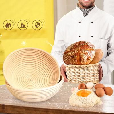 Rattan Woven Bread Fermentation Baking Storage Basket Dough Proofing Holder