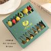Fruit Doll Stainless Steel Spoon and Fork Christmas Coffee Dessert Spoon and Fork Gift Set Fruit Watermelon Spoon and Fork Box