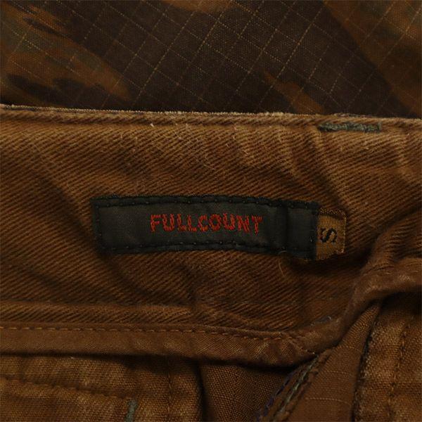 FULLCOUNT Camouflage Military Pants S Brown Ripstop Fabric Men's Used