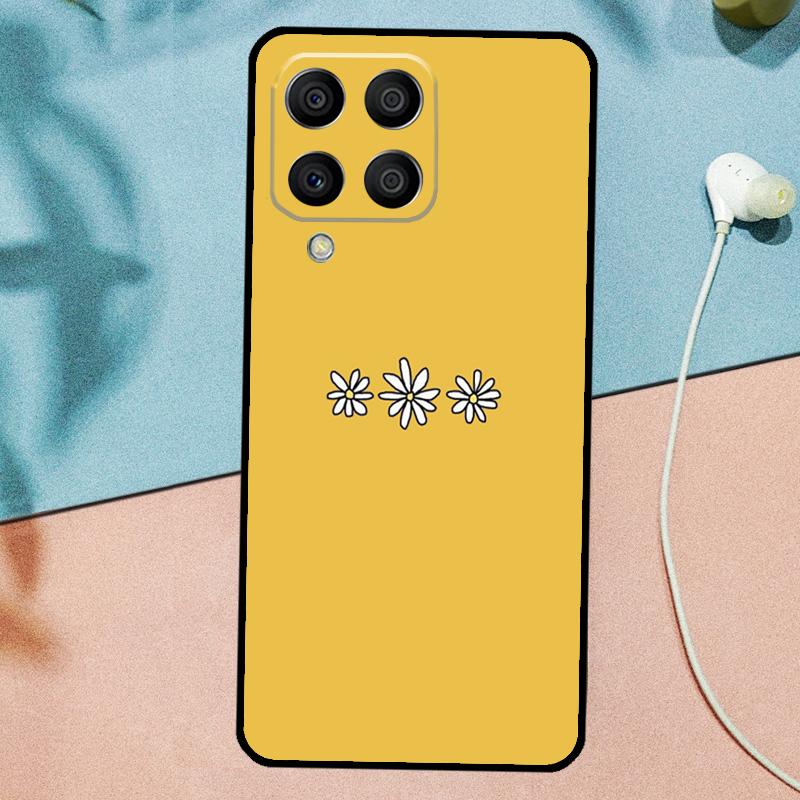 Daisy Sunflower Floral Flower For Samsung Galaxy M31 M11 M23 M12 M13 M14 M15 M35 M55 M34 M54 M33 M53 M32 M52 M06 M16 Case
