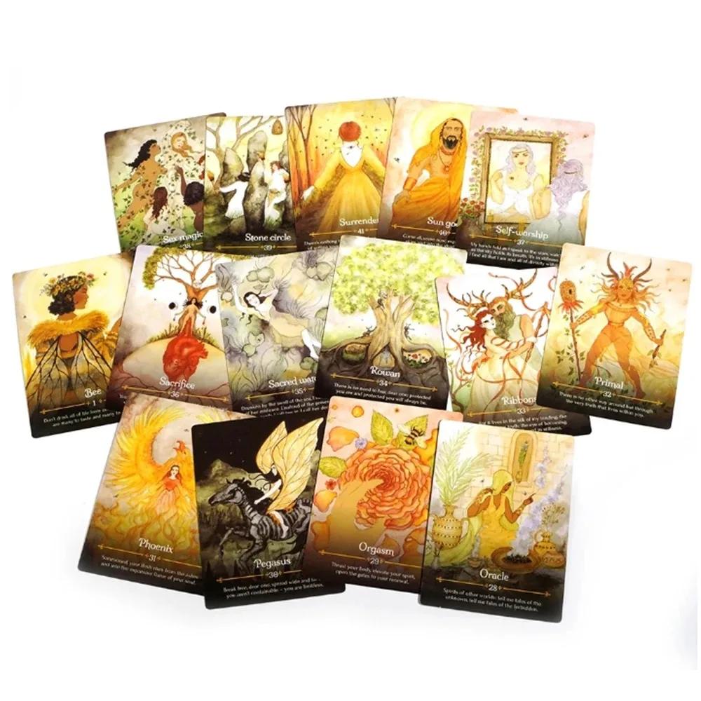Seasons of The Witch Imbolc Orakelkarten Ein 44 Englisch Visions Divination Edition Deck Brettspiele Tarot für Partyspiele