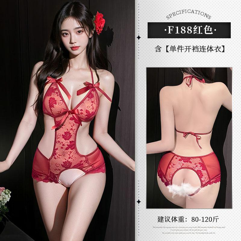 Open Crotch Free Catties Large Size Fat Sister Erotic Underwear Sexy Pure Desire Uniform Lace Seduction Pajamas 18