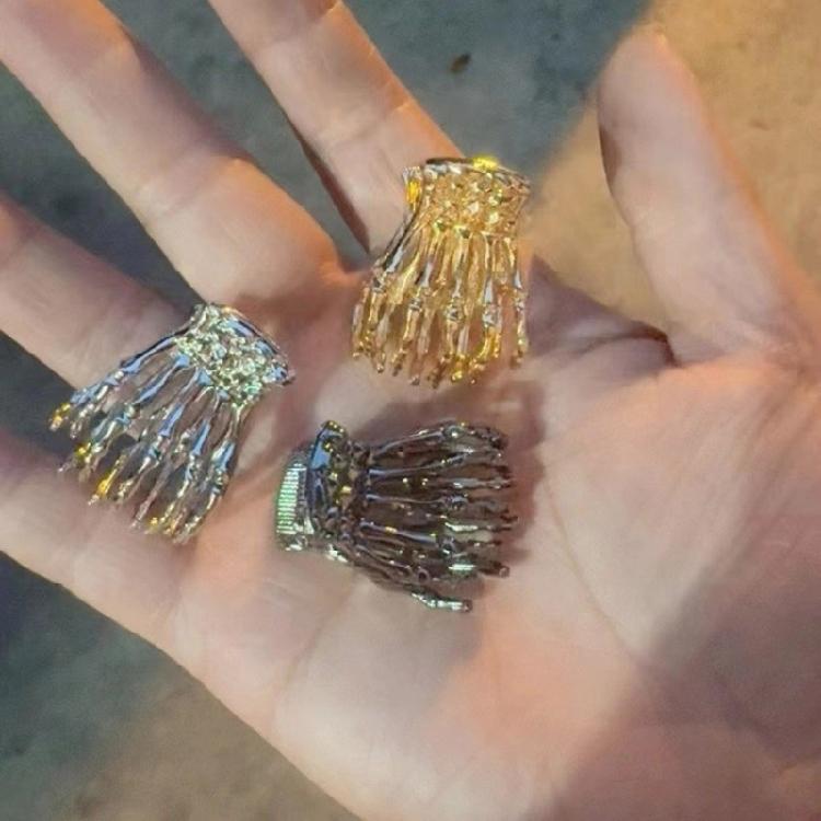 Halloween Skeleton Hair Claw Clip Ponytail Claw Barrettes Hair Adornment