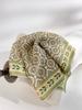 Classic retro spring new 111 mulberry silk square scarf premium light luxury national style double crepe lace silk scarf women's accessories