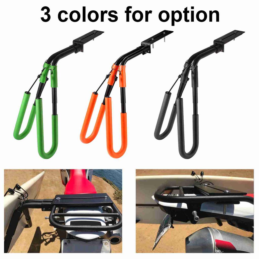 Scooter/Moped Surfboard Rack, Lightweight Aluminum Surf Board Carrier for Sports Outdoors Motorcycle Mount Holder Set (Orange)