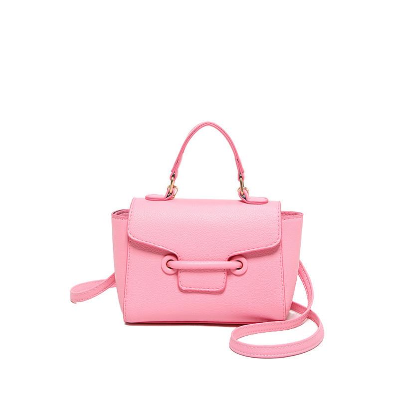 Pu Color Solid Crossbody Bag Women With Lock Closure Mobile Pocket Casual Use