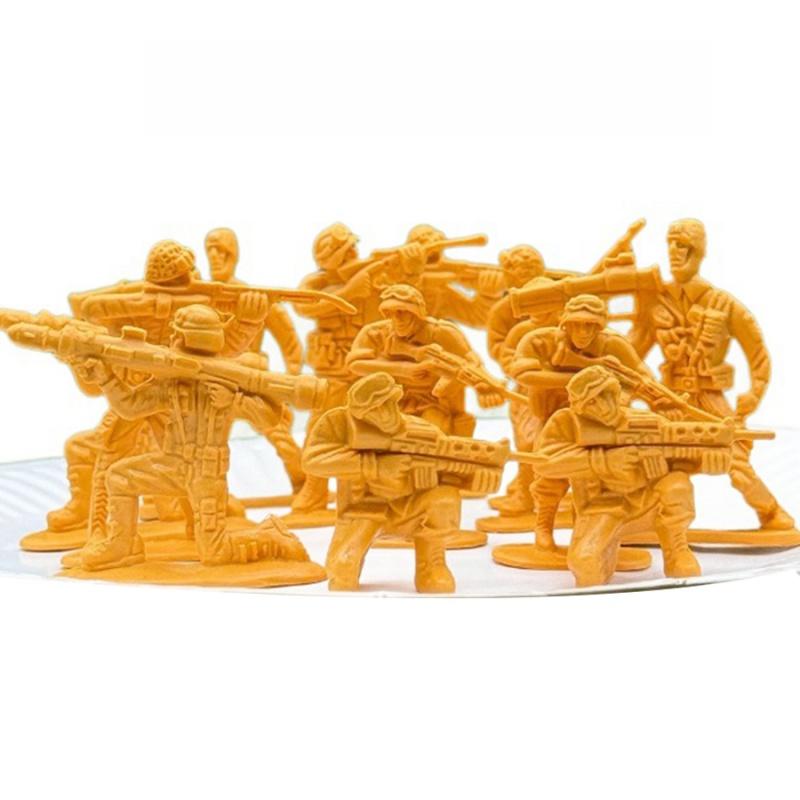 20 Stück Mini-Soldaten Modell Indoor-Dekoration Sammlung Sandtisch Militärsimulation Spiel-Requisiten für Party Geburtstagsgeschenk XJM