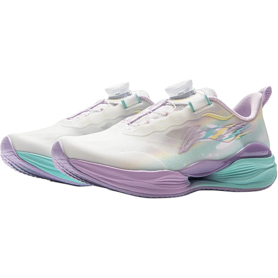 Li Ning Kids Running Mesh Comfortable Soft Wear-Resistant Breathable Rebound Low-Top Running Shoes Kids sneaker YKFV076-4