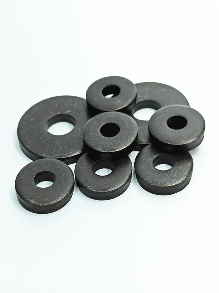 Thickened Black Iron Flat Washer for Screws, Non-standard Round Design