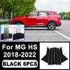 For MG HS 2018- Piano Black B C Pillar Stickers, Easy Tall PC Window Trim Anti-Scratch Exterior Styling Parts