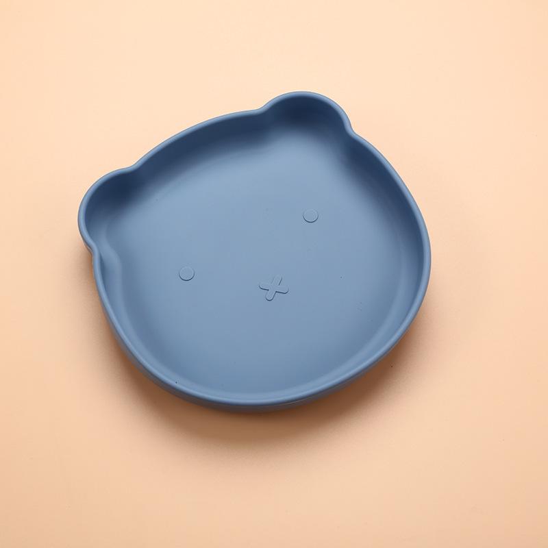 Silicone Bear Suction Bowl: Drop-proof Tableware for Infants