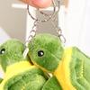 1 Pièce 10CM Mignonne Tortue Poupée Peluche Poupée Dessin Animé Doux Peluche Jouet Porte-clés Sac Pendentif Cadeau Enfant
