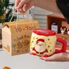 Jingci Cartoon Ceramic Mug with Lid