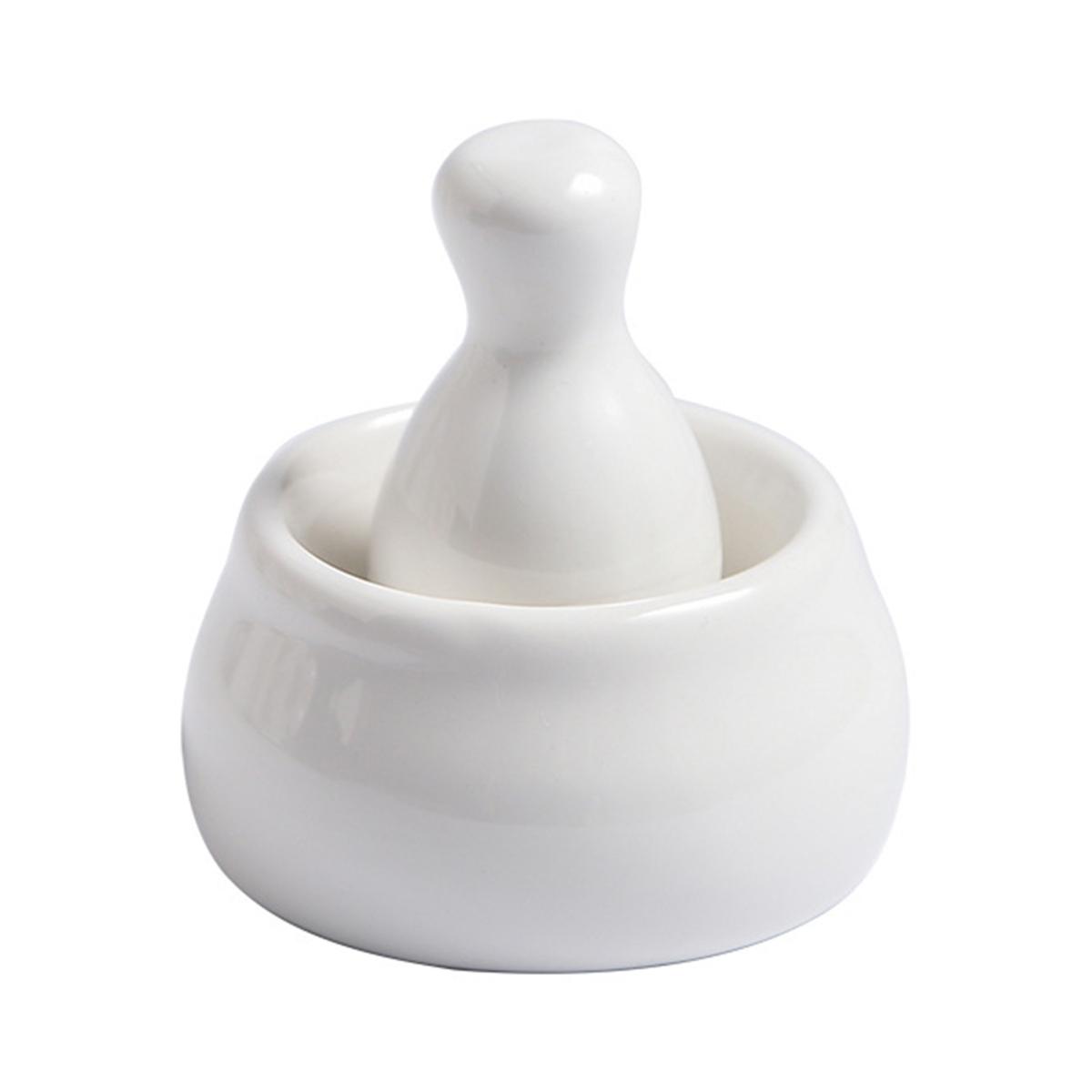 

Керамическая ступка и пестик Yousheng для измельчения специй, трав и многого другого, кухонный декор, прочная мельница для трав, измельчитель таблеток белый