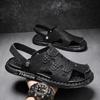 Sandals Men's Summer Outer Wear Breathable Deodorant Hollow Outdoor Non-slip Wear-resistant Beach Sports Dual-purpose Bag Head Cool Slippers