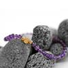 JACQUES du MANOIR JJG00306 Amethyst Gemstone Bracelet