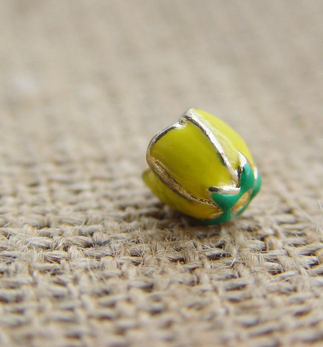 Enamel Cloisonné Floral Vine Handcrafted Bracelet & Cap Cover